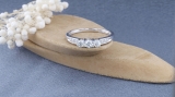 0.45 Carat (ctw) 14k White Gold Round Diamond Ladies 3 stone Engagement Bridal Ring