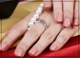 0.70 Carat (ctw) 14k White Gold 3 Stone Ladies Round Diamond Engagement Ring Bridal Matching Band Set