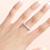 0.50 Carat (ctw) 14k White Gold Round Diamond Ladies Anniversary Wedding Band 1/2 CT
