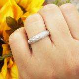 0.50 Carat (ctw) 14k Rose Gold Round Red Diamond Ladies Anniversary Wedding Band 1/2 CT