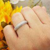 0.50 Carat (ctw) 14k Rose Gold Round Red Diamond Ladies Anniversary Wedding Band 1/2 CT