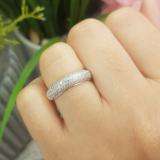 0.50 Carat (ctw) 14k Yellow Gold Round White Diamond Ladies Anniversary Wedding Band 1/2 CT
