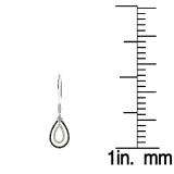 0.70 Carat (ctw) 10k White Gold Round Black & White Diamond Dangling Drop Earrings