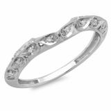 0.06 Carat (ctw) Sterling Silver White Diamond V Prong Square Mens Hip Hop Iced Stud Earrings