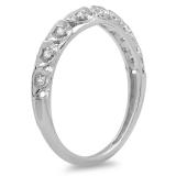 0.06 Carat (ctw) Sterling Silver White Diamond V Prong Square Mens Hip Hop Iced Stud Earrings