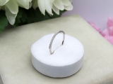 0.15 Carat (ctw) 14k White Gold Round Diamond Ladies Anniversary Wedding Band Stackable Ring