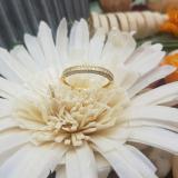 0.45 Carat (ctw) 14k Yellow Gold Princess & Round Diamond Ladies Anniversary Wedding Matching Band Stackable Ring