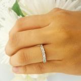 0.30 Carat (ctw) 14k White Gold Round Diamond Ladies Anniversary Wedding Band Stackable Ring