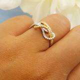 0.45 Carat (ctw) 14k White & Yellow Gold Round Diamond Ladies Cocktail Right Hand