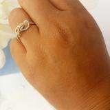 0.45 Carat (ctw) 14k White & Yellow Gold Round Diamond Ladies Cocktail Right Hand