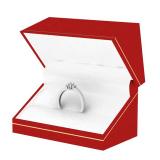 0.25 Carat (ctw) 14K White Gold Brilliant Round & Princess Diamond Ladies 3 stone Engagement Bridal Ring 1/4 CT