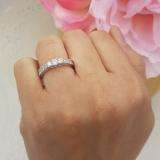 0.65 Carat (ctw) 14k White Gold Round Diamond 3 Stone Ladies Bridal Engagement Ring