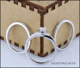 0.50 Carat (ctw) 14k White Gold Round Diamond Ladies Halo Bridal Engagement Ring Matching Band 3 pcs Set