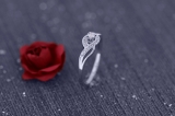 0.15 Carat (ctw) 10k White Gold Round Cut Diamond Ladies Criss Cross Engagement Bridal Promise Ring