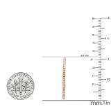 0.33 Carat (ctw)Sterling Silver Round Diamond Ladies Hoop Earrings 1/3 CT