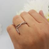 0.10 Carat (ctw) White and Black Diamond Ladies Infinity Swirl Wedding Band 1/10 CT 14K White Gold