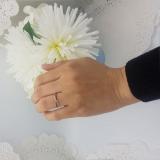 0.10 Carat (ctw) Sterling Silver Round White and Black Diamond Ladies Infinity Swirl Wedding Anniversary Band Ring 1/10 CT
