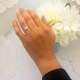 0.50 Carat (ctw) 10K White Gold Round Diamond Ladies Bridal Engagement Ring Set Matching Band 1/2 CT