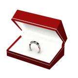 0.75 Carat (ctw) 10k White Gold Princess Cut Black and White Diamond Ladies 5 Stone Bridal Wedding Band Anniversary Ring 3/4 CT