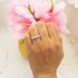 2.00 Carat (ctw) Princess White Diamond Ladies 5 Stone Wedding Ring 2 CT 10K Yellow Gold