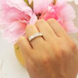 2.00 Carat (ctw) Princess White Diamond Ladies 5 Stone Wedding Ring 2 CT 10K Yellow Gold