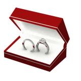 1.25 Carat (ctw) 18k White Gold Round Diamond Ladies Split Shank Halo Style Bridal Engagement Ring Set With Matching Band 1 1/4 CT
