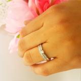 0.25 Carat (ctw) 10K White Gold Round Diamond Ladies Bridal Engagement Ring Matching Band Wedding Set 1/4 CT