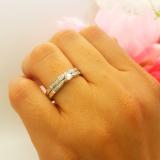 0.25 Carat (ctw) 10K White Gold Round Diamond Ladies Bridal Engagement Ring Matching Band Wedding Set 1/4 CT