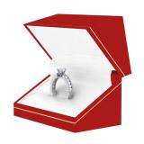 1.20 Carat (ctw) 14k White Gold Round Diamond Ladies Solitaire With Accents Bridal Engagement Ring 1 1/4 CT