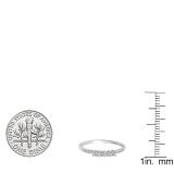 0.50 Carat (ctw) 14k White Gold Princess Cut Diamond Ladies Anniversary Wedding Band Stackable Ring 1/2 CT
