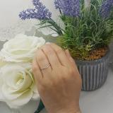 0.10 Carat (ctw) 10K White Gold Round Cut Diamond Ladies Anniversary Wedding Stackable Guard Band 1/10 CT