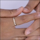 0.15 Carat (ctw) 10K Yellow Gold Round White Diamond Men & Women's Engagement Ring Trio Set