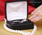 0.50 Carat (ctw) 10k White Gold Princess & Round Diamond Ladies Bridal Engagement Ring Set Matching Band 1/2 CT