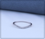 0.10 Carat (ctw) 10K White Gold Round Cut White Diamond Ladies Anniversary Wedding Stackable Band 1/10 CT