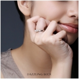 0.48 Carat (ctw) 18k White Gold Princess & Round Diamond Ladies Bridal 3 Stone Swirl Wave Engagement Ring 1/2 CT