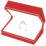 IGI CERTIFIED 0.48 Carat (ctw) 14K White Gold Princess & Round Diamond Ladies Bridal 3 Stone Swirl Wave Engagement Ring 1/2 CT