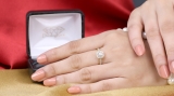 0.50 Carat (ctw) 14K Yellow Gold Princess & Round Diamond Ladies Halo Style Bridal Engagement Ring 1/2 CT