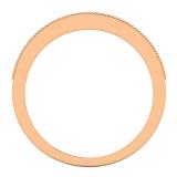 0.15 Carat (ctw) 10K Rose Gold Round Diamond Ladies Milgrain Anniversary Wedding Stackable Band