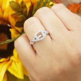 0.25 Carat (ctw) 14K White Gold Round White Diamond Ladies Swirl Engagement Semi-Mount Ring 1/4 CT (No Center Stone)
