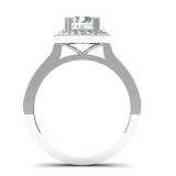 0.35 Carat (ctw) 14K White Gold Round Diamond Ladies Semi Mount Bridal Engagement Ring  1/3 CT (No Center Stone)