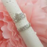 0.40 Carat (ctw) 10K White Gold Round Diamond Men & Women's Engagement Ring Trio Bridal Set