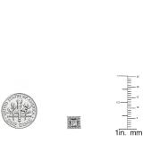 0.16 Carat (ctw) 14k White Gold Round White Diamond Square Shape Removable Jackets for Stud Earrings 1/6 CT