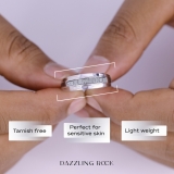 0.23 Carat (ctw) Sterling Silver Round Real Diamond Men's Wedding Anniversary Band Ring 1/4 CT