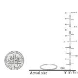 0.08 Carat (ctw) 10k White Gold Round White Diamond Ladies Dainty Anniversary Wedding Band Stackable Ring