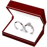 0.30 Carat (ctw) 10k White Gold Round Diamond Ladies Split Shank Bridal Engagement Ring Set With Matching Band 1/3 CT