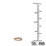 14K Rose Gold Round White Diamond Ladies 3 Tone Eternity Wedding Anniversary Stackable Band 3 Pcs. Ring Set