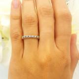 0.40 Carat (ctw) 18K Yellow Gold Round Black & White Diamond Ladies Stackable Anniversary Wedding Band Enhancer Guard Ring