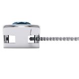 0.50 Carat (ctw) 14k White Gold Round Black Diamond Ladies Bezel Set Solitaire Pendant 1/2 CT