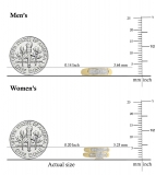 0.33 Carat (ctw) 18K Yellow Rhodium Plated Sterling Silver Round White Diamond Men & Women's Micro Pave Engagement Ring Trio Bridal Set 1/3 CT