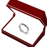 0.30 Carat (ctw) 10K White Gold Round Black & White Diamond Ladies Anniversary Wedding Band Swirl Stackable Ring 1/3 CT